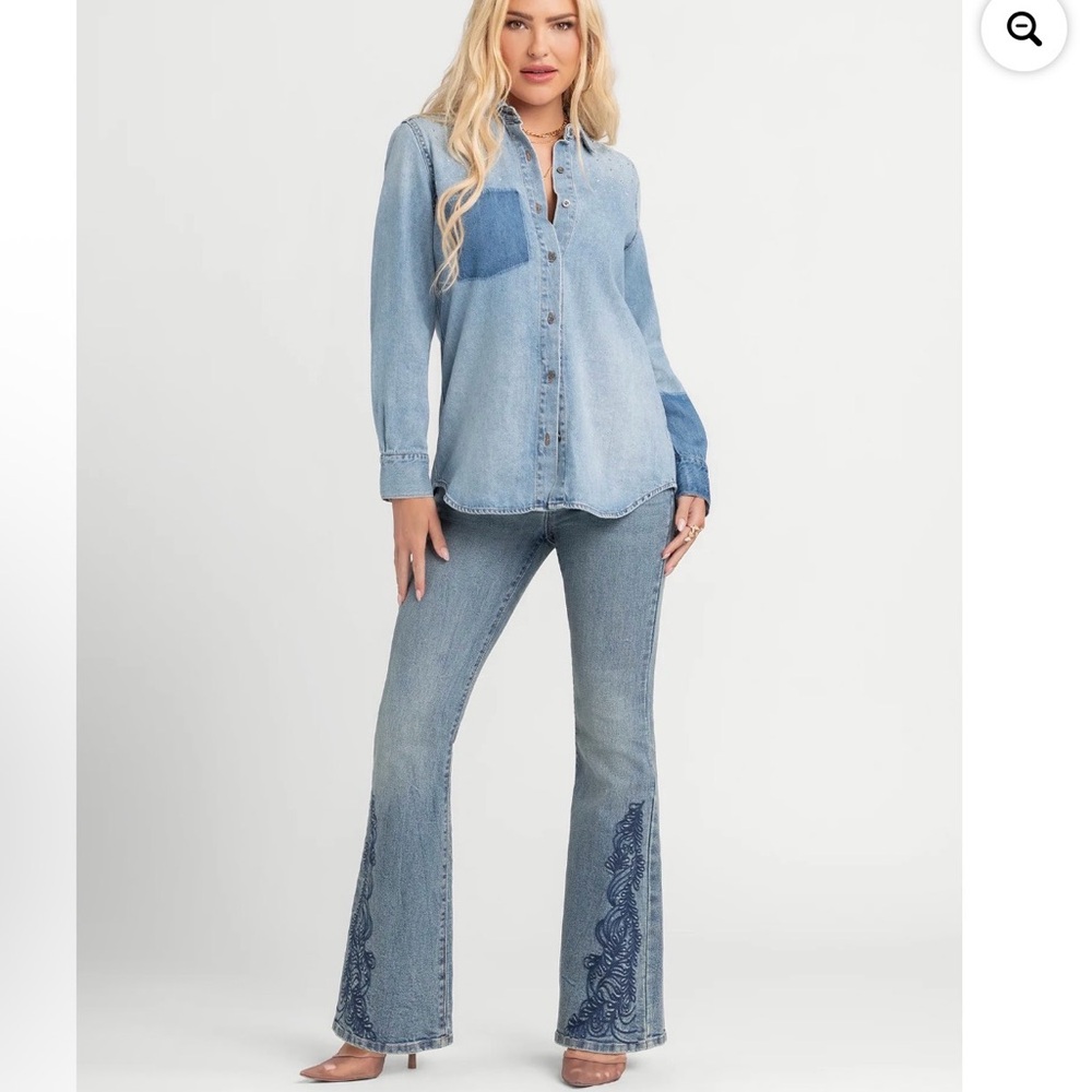 Jessica Simpson Women's Daisy Fitted Flare Jeans